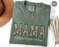 Custom Mama Tshirt with Kids Names First Mothers Day Gift Wildflower Mama Tee New Mom Gift Baby Shower Outfit Graphic Tee – Bold Style · Perfect For Daily Wear