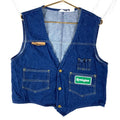 Vintage Remington Denim Jean Trucker Vest Size Large Blue Button Up Graphic Tee – Aesthetic Look · Must-Have Style