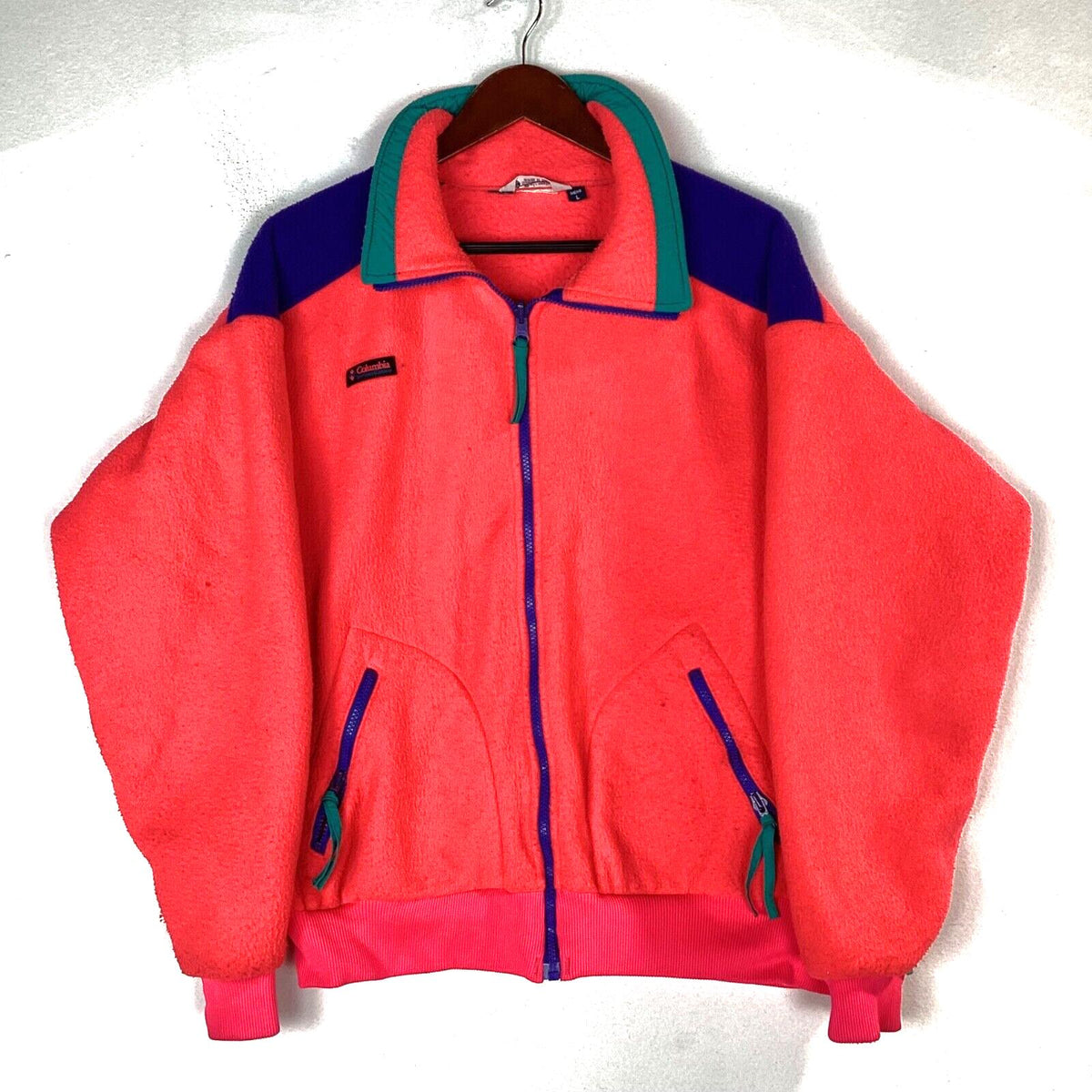 Vintage Columbia Fleece Sweater Jacket Large Pink Quarter Zip Made In Usa Graphic Tee – Warm & Stylish · Top Pick For Any Outfit