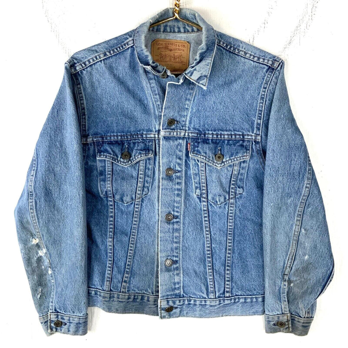 Vintage Levi Strauss Denim Jean Jacket Size 38 Blue Button Up 90s Graphic Tee – Premium Graphic · Must-Have Style