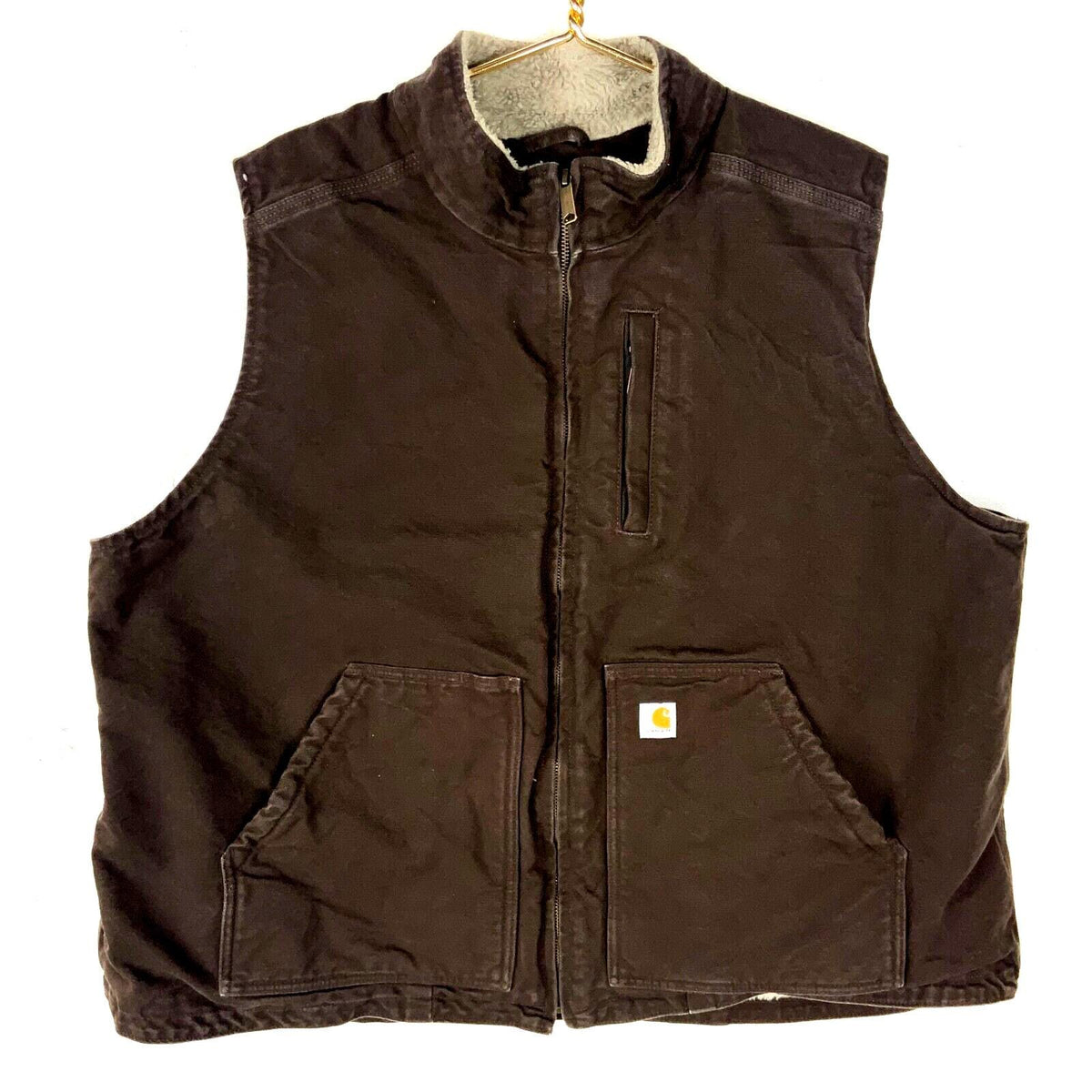 Carhartt Vest Full Zip Women39s 2XL Brown Sherpa Lined Graphic Tee – Feel-Good Design · Perfect For Daily Wear