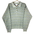 Vintage Grandpa Knit Henley Sweater 2XL Gray Collared Pattern 90s Graphic Tee – Aesthetic Look · Perfect For Daily Wear
