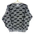 Vintage Grandpa Knit Sweater Large Crewneck Gray 90s Graphic Tee – Bold Style · Perfect For Daily Wear
