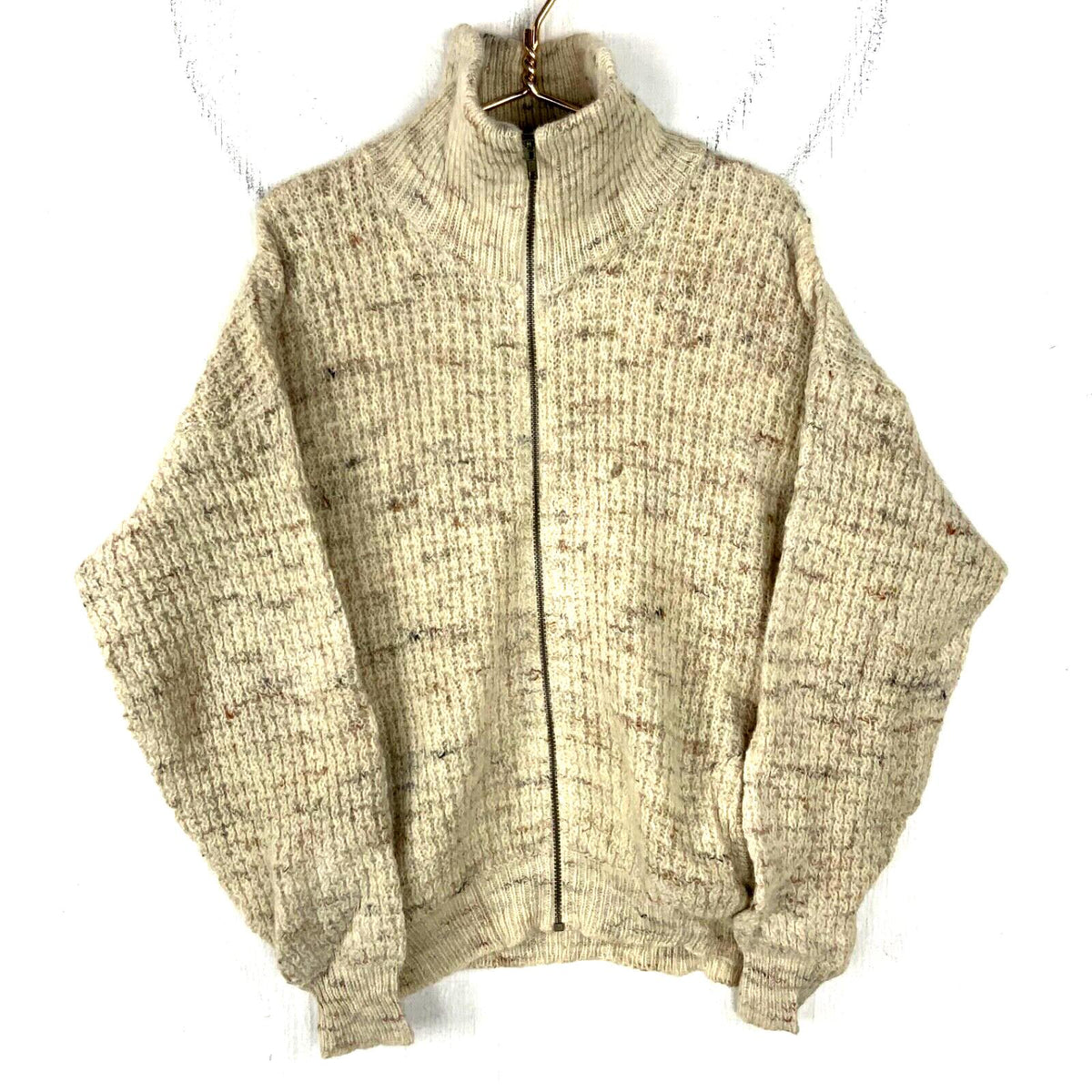 Vintage Pendleton Knit Wool Sweater Large Beige Full Zip Graphic Tee – Warm & Stylish · Must-Have Style