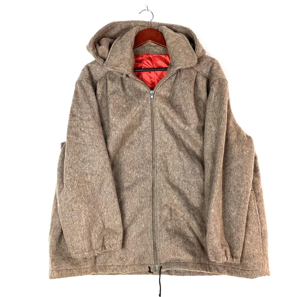 Vintage Sears Hooded Wool Coat Jacket Size 2XL Brown Full Zip 90s Graphic Tee – Cozy Vibes · Must-Have Style