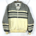 Vintage Wool Bomber Sweater Jacket Size XL Beige Full Zip Sherpa Lined Graphic Tee – Feel-Good Design · Trending Graphic Apparel