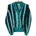 Vintage Grandma Knit Wool Cardigan Sweater Womens Small Blue Pattern 90s Graphic Tee – Easygoing Wear · Top Pick For Any Outfit