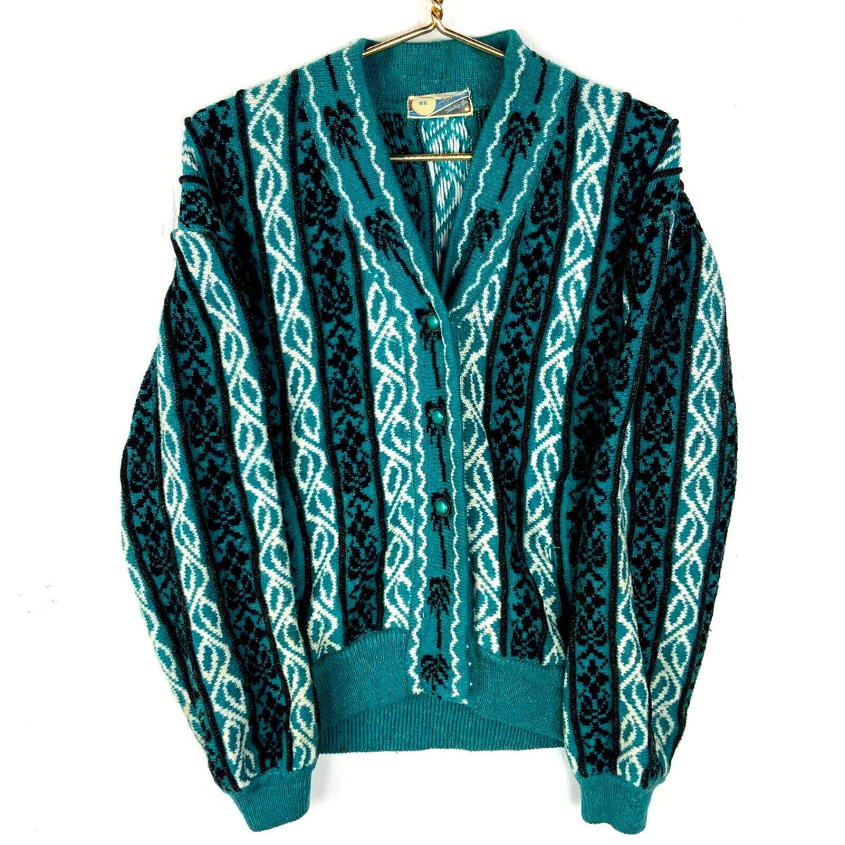 Vintage Grandma Knit Wool Cardigan Sweater Womens Small Blue Pattern 90s Graphic Tee – Easygoing Wear · Top Pick For Any Outfit