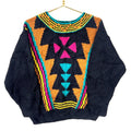 Vintage Grandma Knit Wool Sweater Womens Small Black Abstract Pattern 90s Graphic Tee – Soft Feel · Trending Graphic Apparel