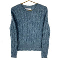 Vintage Grandma Cable Knit Sweater Womens Medium Blue Crewneck Made Usa 90s Graphic Tee – Easygoing Wear · Must-Have Style