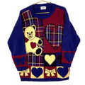 Vintage Grandma Knit Sweater Womens Large Blue Crewneck Pattern Teddy Bear 90s Graphic Tee – Premium Graphic · Trending Graphic Apparel