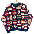 Vintage Grandpa Hand Knit Sweater Medium Crewneck Argyle 90s Made Usa Graphic Tee – Everyday Comfort · High-Quality Print