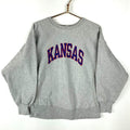 Vintage Champion Reverse Weave Warm Up Sweatshirt Large Ncaa Kansas Jayhawks Sweatshirt – Cozy Vibes · Perfect For Daily Wear
