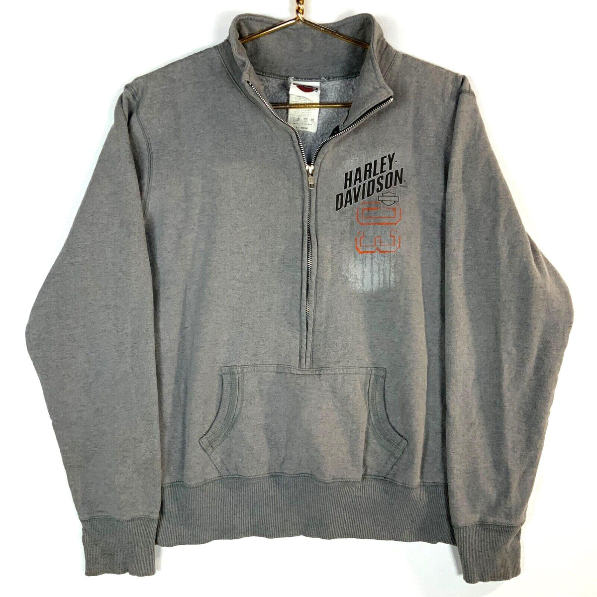 Harley Davidson Sweatshirt Size XL Gray 34 Zip Motorcycle Sweatshirt – Cozy Vibes · Great Gift For Fans
