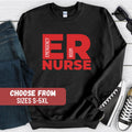 Emergency Room Nurse Sweatshirt ER Nurse Sweatshirt Funny ER ED Nurse Sweater Er Tech Aid Sweater Emergency Rn Birthday Sweatshirt Sweatshirt – Feel-Good Design · High-Quality Print