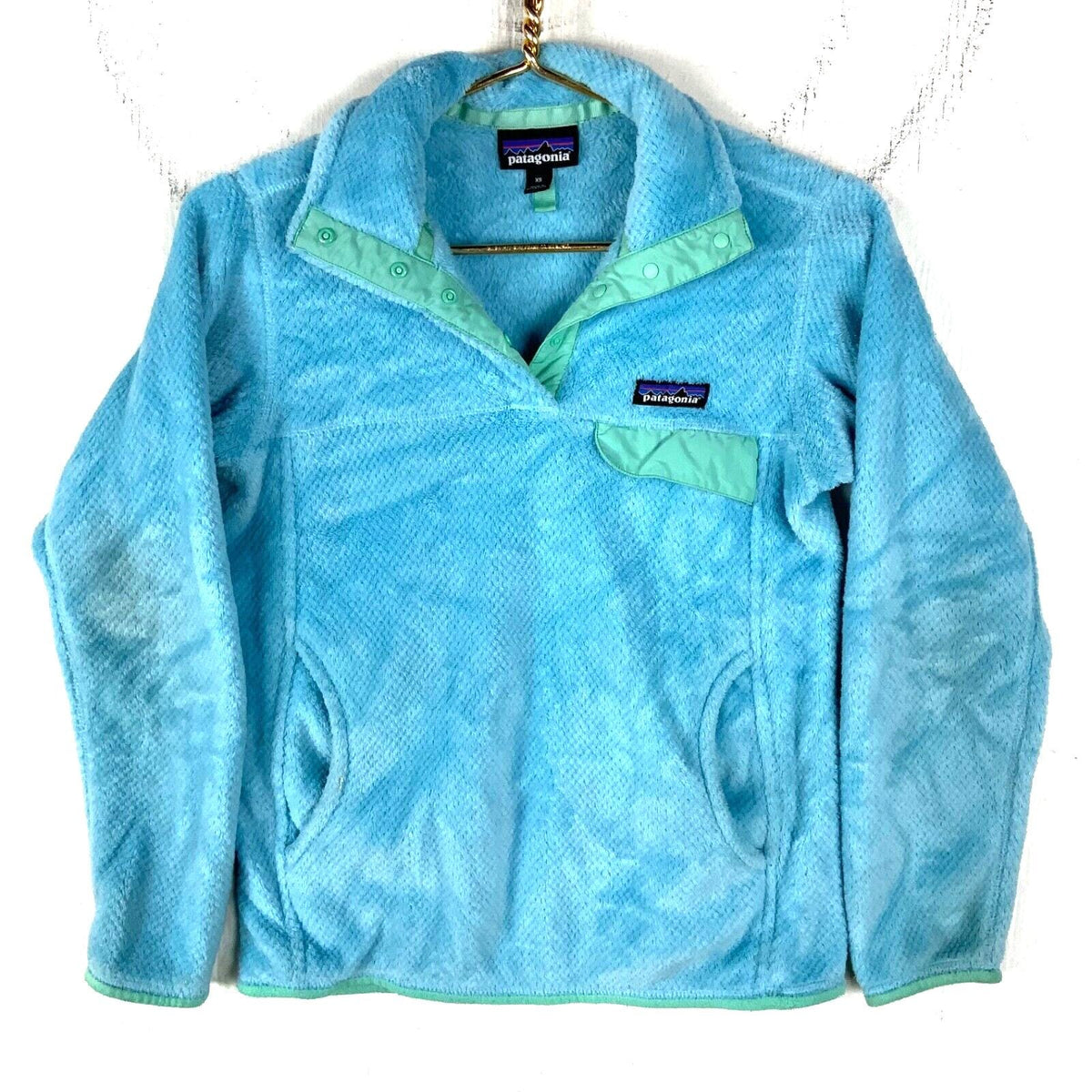 Patagonia ReTool SnapT Sweater Jacket Womens Fleece Size XS Blue Graphic Tee – Easygoing Wear · Must-Have Style