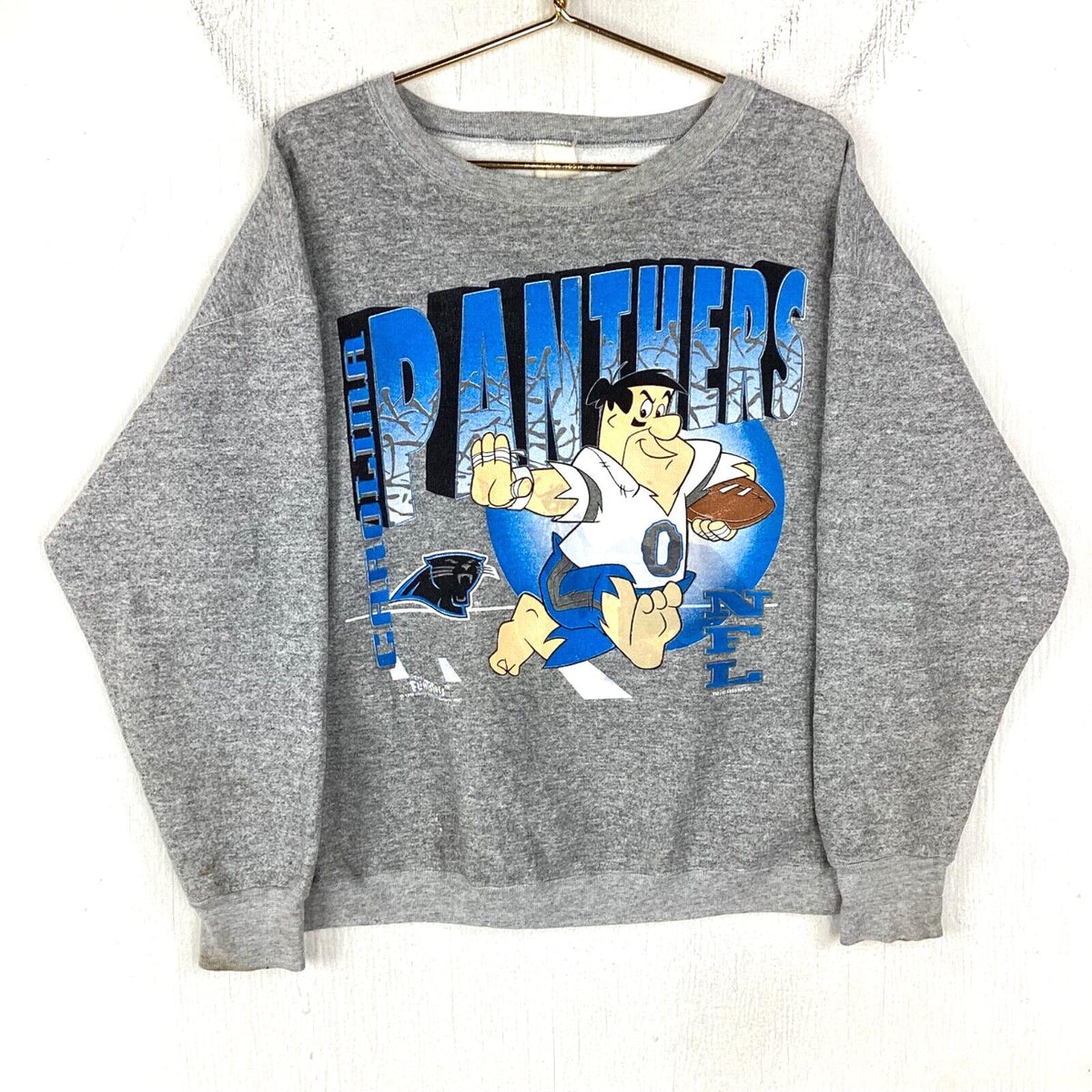Vintage Carolina Panthers Flintstones Sweatshirt Crewneck XL 1993 Made Usa Nfl Sweatshirt – Bold Style · Perfect For Daily Wear
