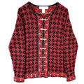 Vintage Grandma Knit Cardigan Sweater Womens Medium Red Nordic Graphic Tee – Easygoing Wear · Top Pick For Any Outfit
