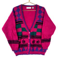 Vintage Grandma Knit Mohair Cardigan Sweater Womens Large Pink Pattern 90s Graphic Tee – Bold Style · Perfect For Daily Wear
