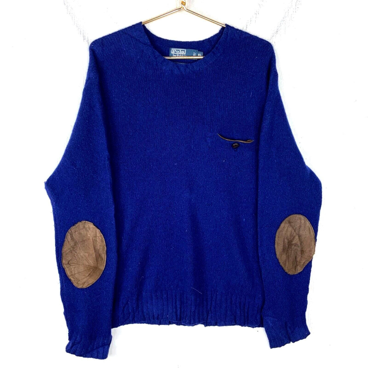 Vintage Polo Ralph Lauren Knit Wool Sweater Extra Large Blue Crewneck 90s Graphic Tee – Premium Graphic · High-Quality Print