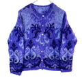 Vintage Grandma Knit Wool Cardigan Sweater Womens Size Small Purple Pattern Graphic Tee – Soft Feel · Trending Graphic Apparel