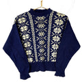 Vintage Avon 1950s Snowflake Knit Sweater Medium Blue Pattern Made In Italy Graphic Tee – Easygoing Wear · Trending Graphic Apparel