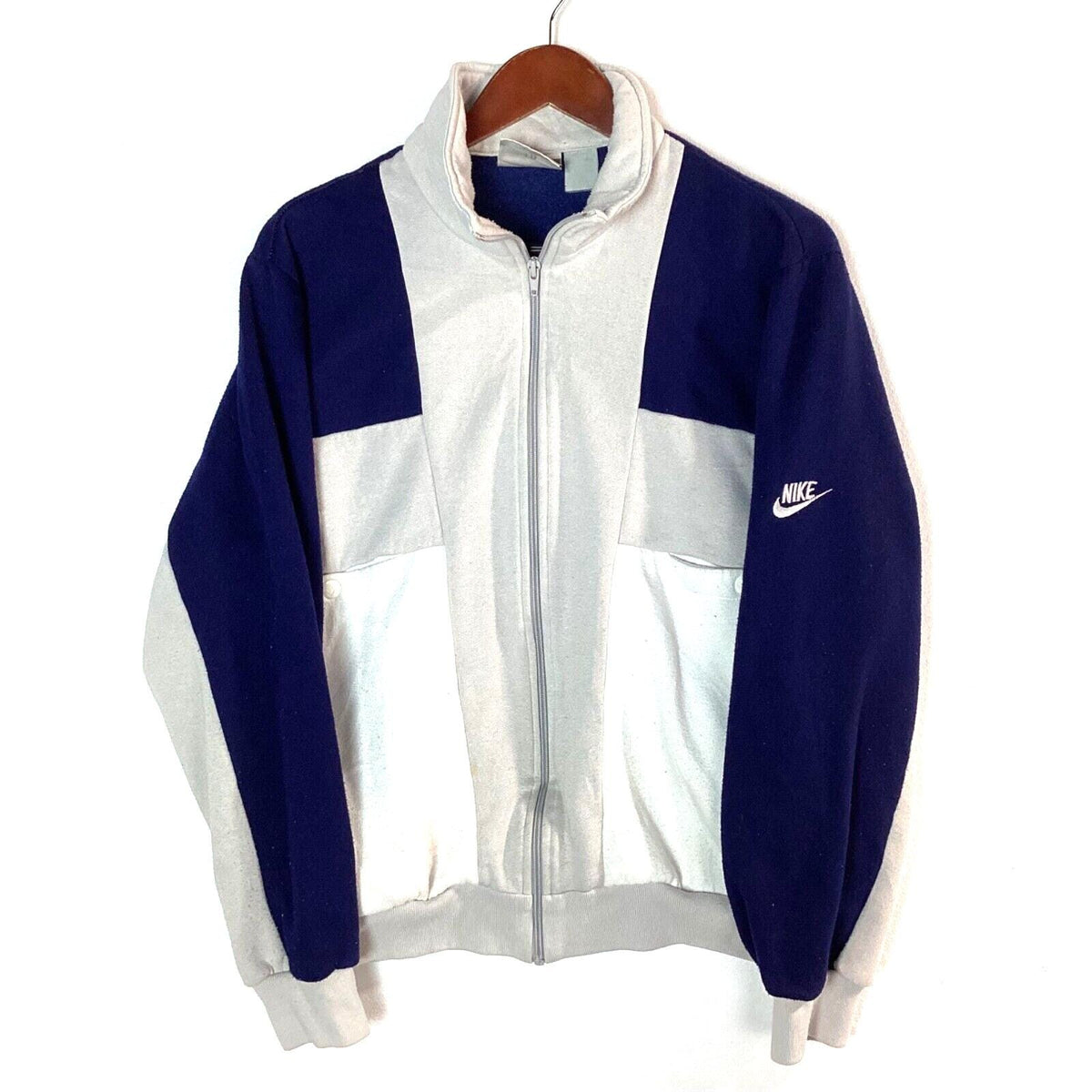 Vintage Nike Sweatshirt Jacket Medium Nike White Full Zip 80s 90s Usa Sweatshirt – Warm & Stylish · Great Gift For Fans