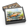 Rainbow Trout Puzzle 252 or 500 Piece Graphic Tee – Feel-Good Design · Trending Graphic Apparel
