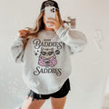 Even Baddies Get Saddies Shirt Funny Meme Shirt Mental Health Anxiety Funny Shirt Oversized Sweatshirt Trendy Shirt Sweatshirt – Fan Favorite · Great Gift For Fans