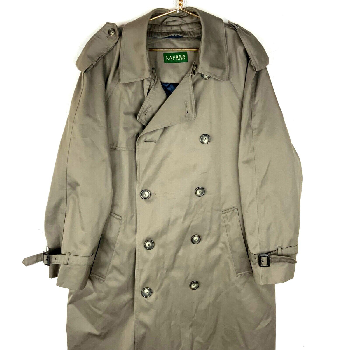 Vintage Lauren Ralph Lauren Womens Trench Coat Jacket Size 42R Gray Graphic Tee – Easygoing Wear · High-Quality Print