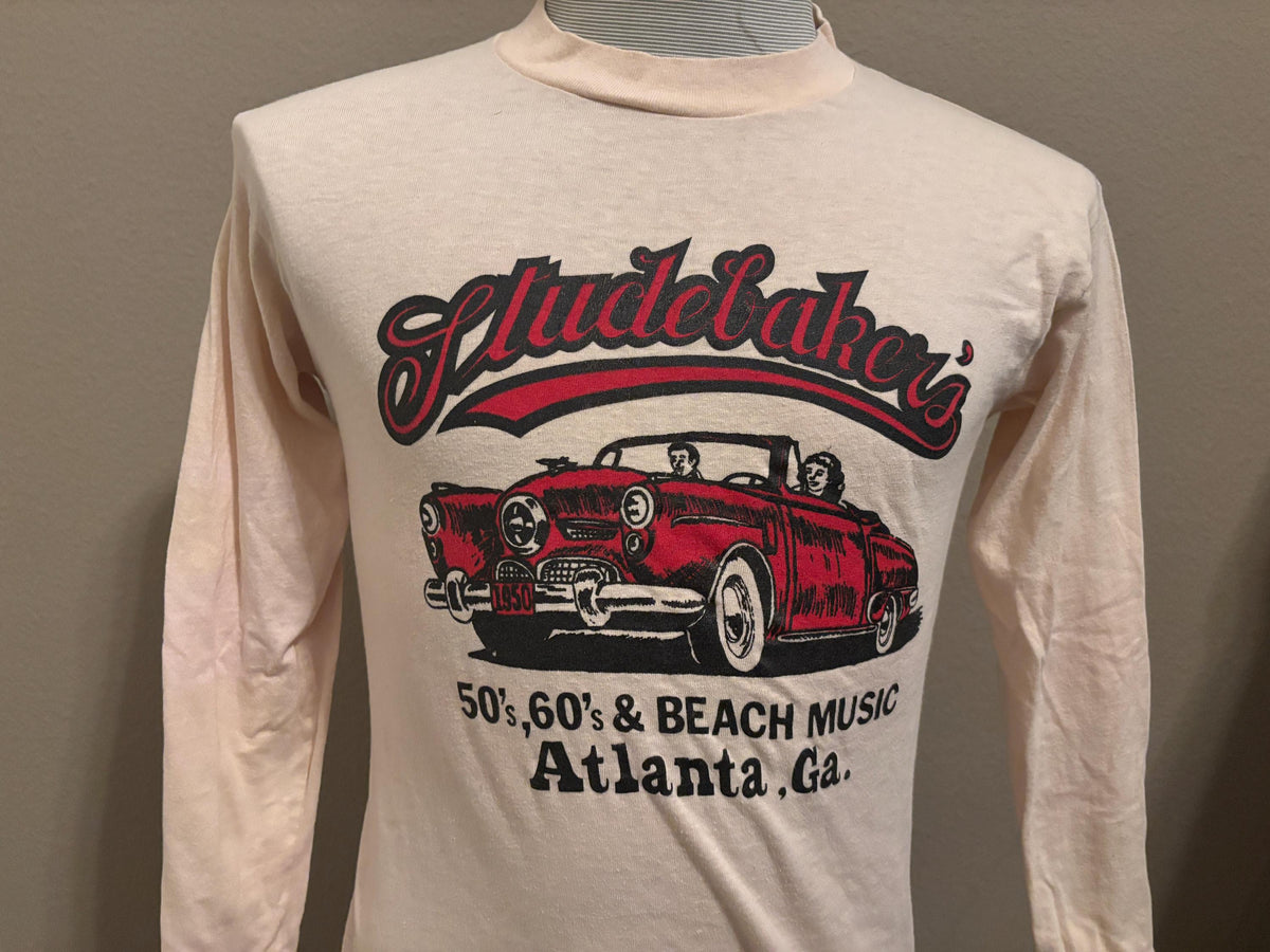 Vintage 80s Birthday Party At Studebakers 1983 Car Longsleeve T Shirt M Graphic Tee – Feel-Good Design · High-Quality Print