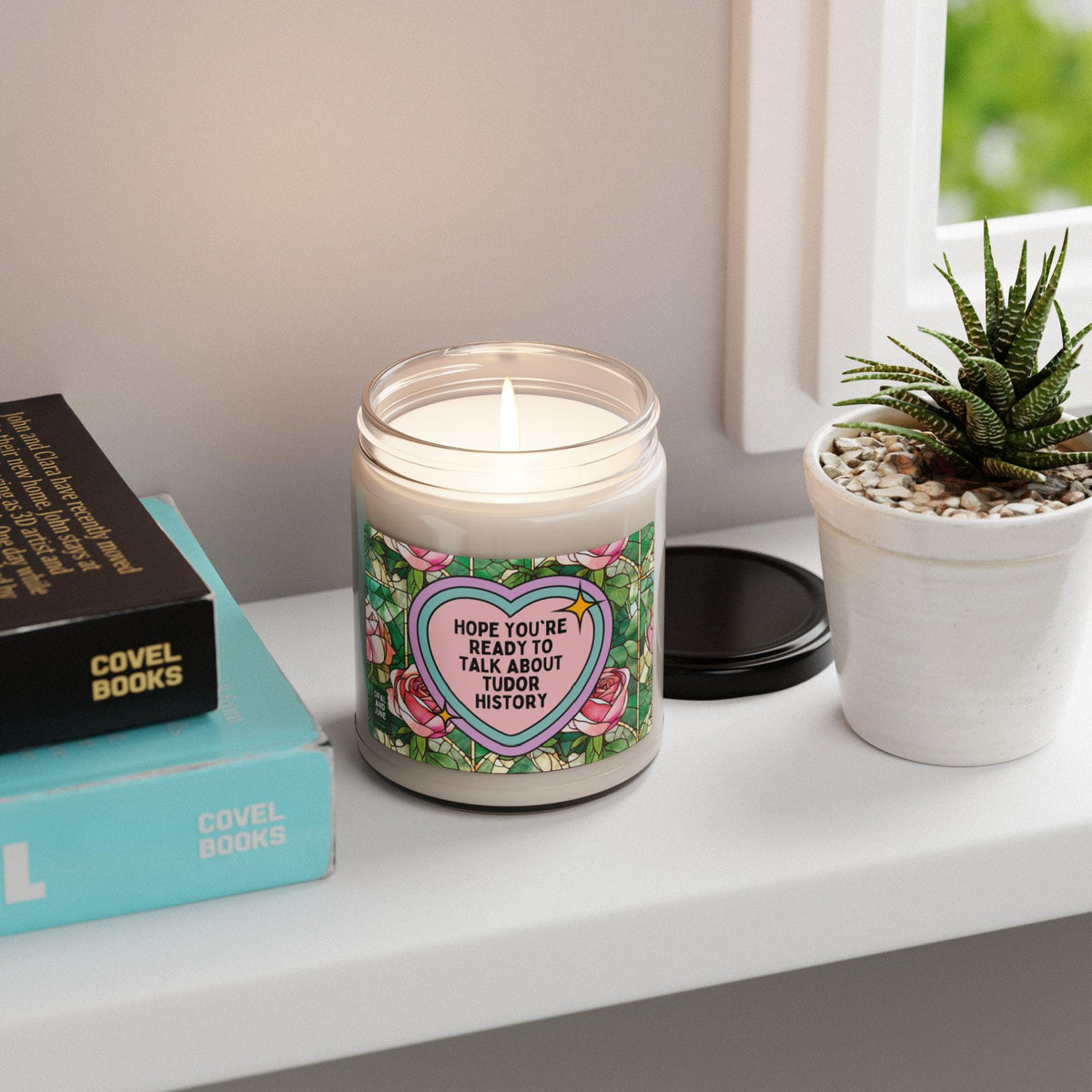 Floral Tudor History Candle History Teacher English History Professor Social Studies Gift British History Whimsigoth Candle with Roses Graphic Tee – Fan Favorite · Trending Graphic Apparel