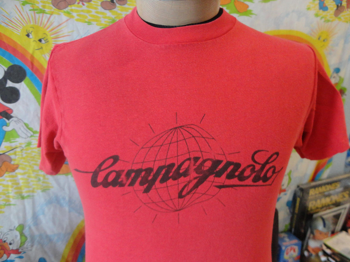 Vintage Campagnolo Red Size Medium Cycling T Shirt USA Graphic Tee – Aesthetic Look · High-Quality Print
