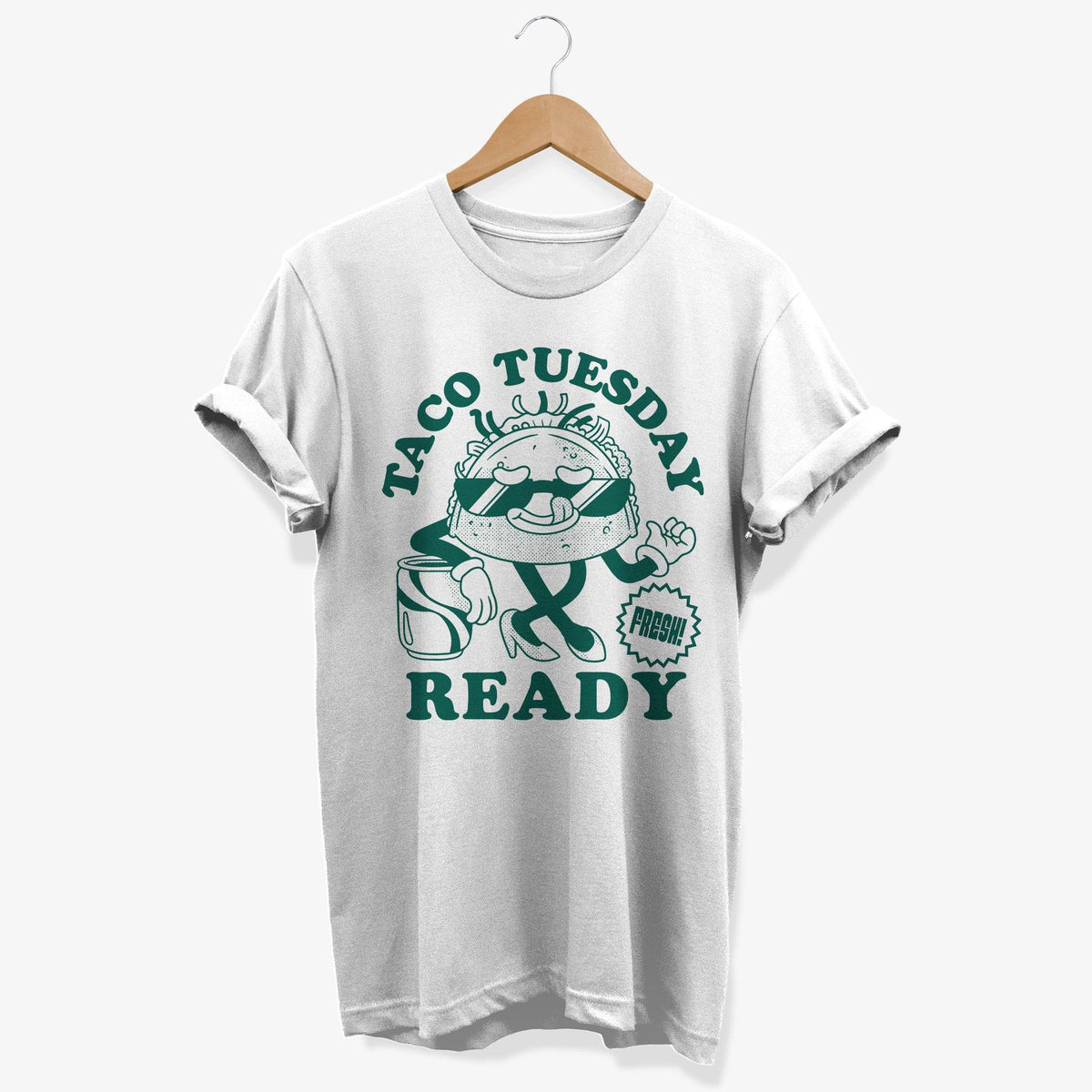 Taco Tuesday Ready T shirt Retro Food Cartoon Graphic Tee Vintage Character Taco Lover Gift Urban Streetwear Style Graphic Tee – Warm & Stylish · Perfect For Daily Wear