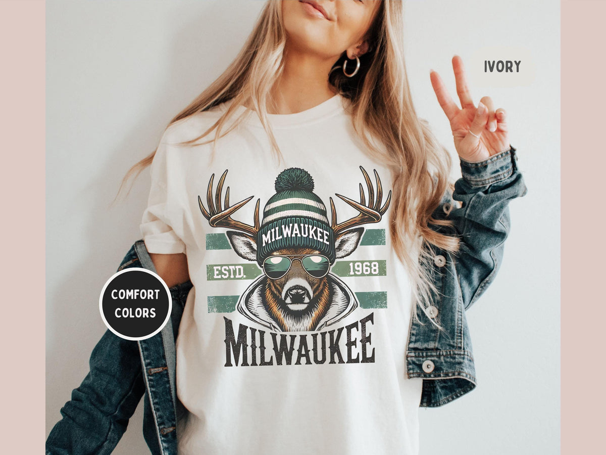 Milwaukee Basketball Comfort Colors Tshirt Unisex Tee Buck Fan Apparel Game Day Shirt Basketball Lover Gift Sports Team Tee Graphic Tee – Cozy Vibes · Perfect For Daily Wear