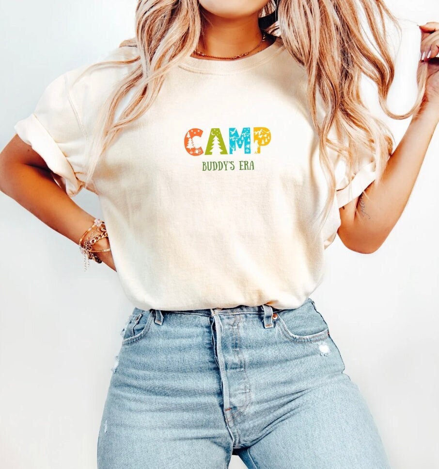 Camp Buddy Era Tshirt Camping Tee Camping Adventure shirt Front and Back Graphic Kids Shirt Outdoor Kid Shirt Graphic Tee – Everyday Comfort · Perfect For Daily Wear