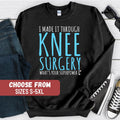 Knee Replacement Gift Knee Surgery Sweatshirt New Knee Postop Sweater Knee Replacement Hoodie Knee Replacement Pullover Knee Sweater Hoodie – Bold Style · High-Quality Print