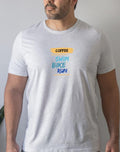 Triathlon Slogan Tee Coffee before Swim Bike Run Shirt Triathletes Gifts TShirt Graphic Tee – Feel-Good Design · High-Quality Print