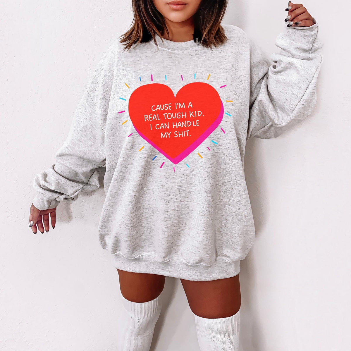 Heartbreak Quote Sweatshirt Divorce Sweatshirt Single Season Shirt I Can Handle My Shit Sweatshirt – Fan Favorite · Perfect For Daily Wear