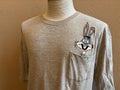 Vintage 9039s Warner Bros Looney Toons Bugs Bunny Pocket gray Tshirt XL Graphic Tee – Everyday Comfort · Trending Graphic Apparel