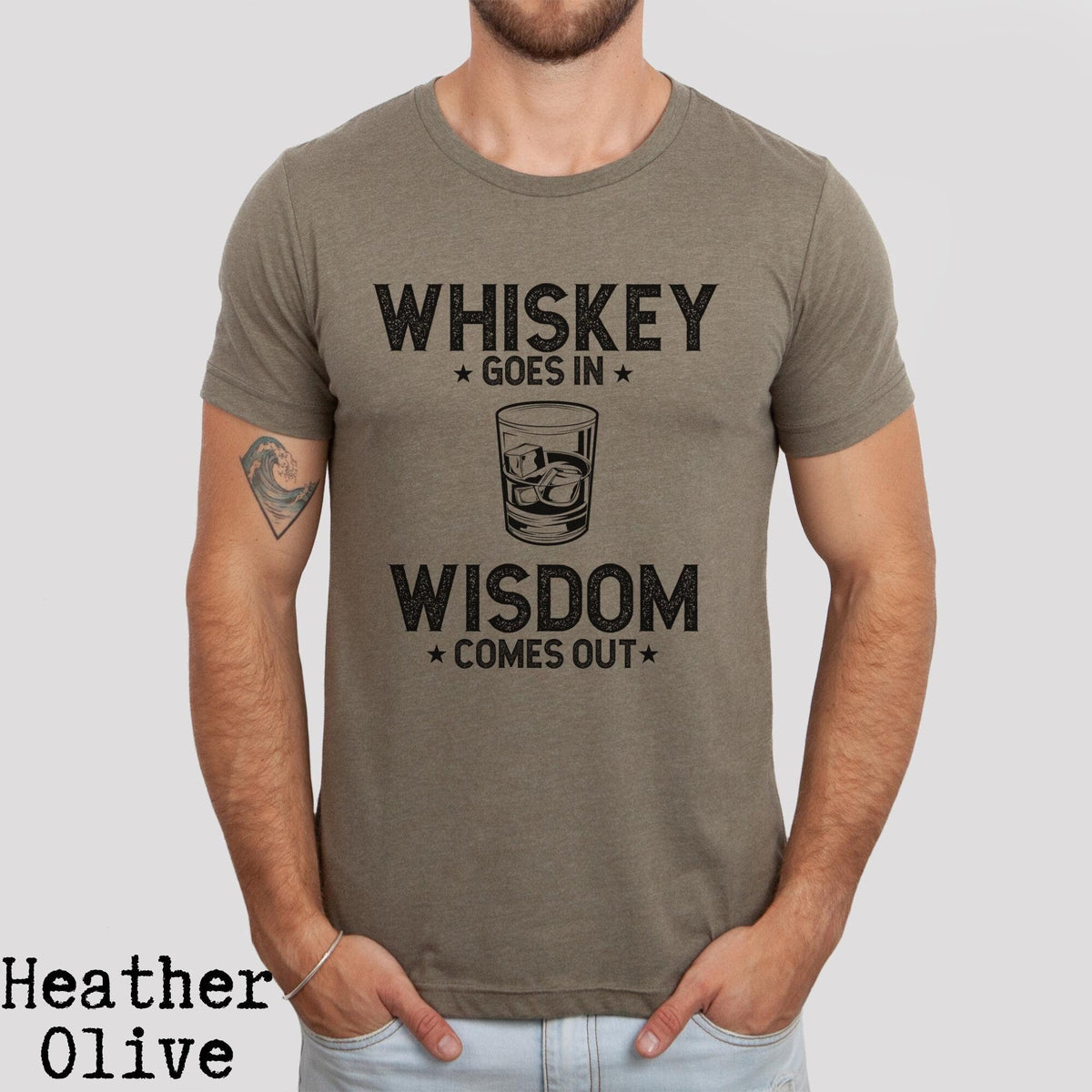Whiskey Shirt Whiskey Goes In Wisdom Comes Out Shirt Whiskey Lover Gift Whiskey Shirt Funny Whiskey Shirt Drinking Shirt Bourbon Gift Graphic Tee – Warm & Stylish · High-Quality Print