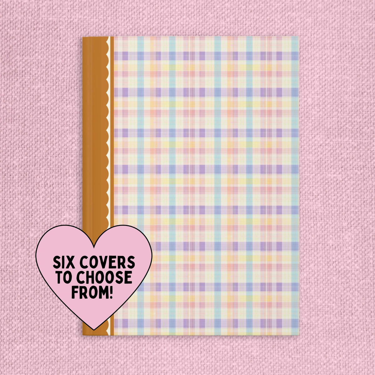 Adorable Plaid Notebook for Daughter or Friend Who Loves to Write or Journal Cute Bookish Gift for Sister Cozy Coquette Diary with Hearts Graphic Tee – Fan Favorite · Must-Have Style