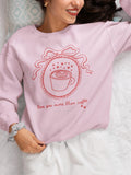 Cute Coffee Lover Sweatshirt Hearts and Bow Friend Who Loves Coffee Cozy Mother39s Day Gift for Mom Y2K Doodle Aesthetic Valentines Gift Sweatshirt – Easygoing Wear · Trending Graphic Apparel