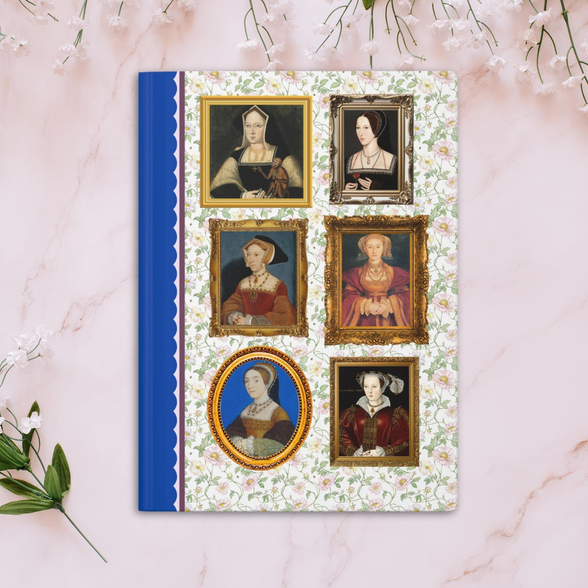 Tudor History Gift Cute European History Notebook with Portraits of Henry the 8th39s Wives Famous Queens English History Professor Gift Graphic Tee – Bold Style · Perfect For Daily Wear