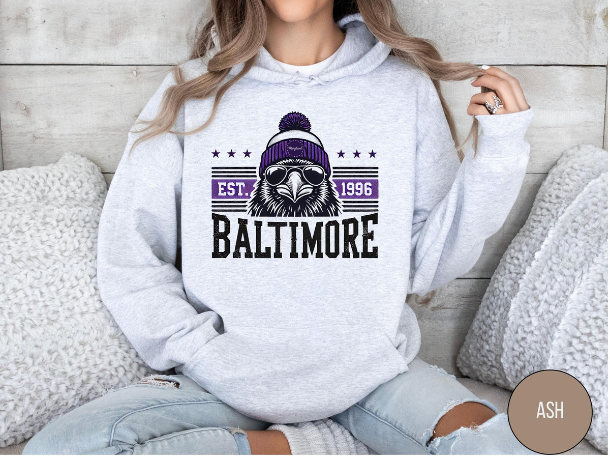 Baltimore Football Hoodie Baltimore Ravens Sweatshirt Football Fan Apparel Gift for Sports Fans Team Spirit Hooded Sweatshirt Hoodie – Easygoing Wear · Must-Have Style