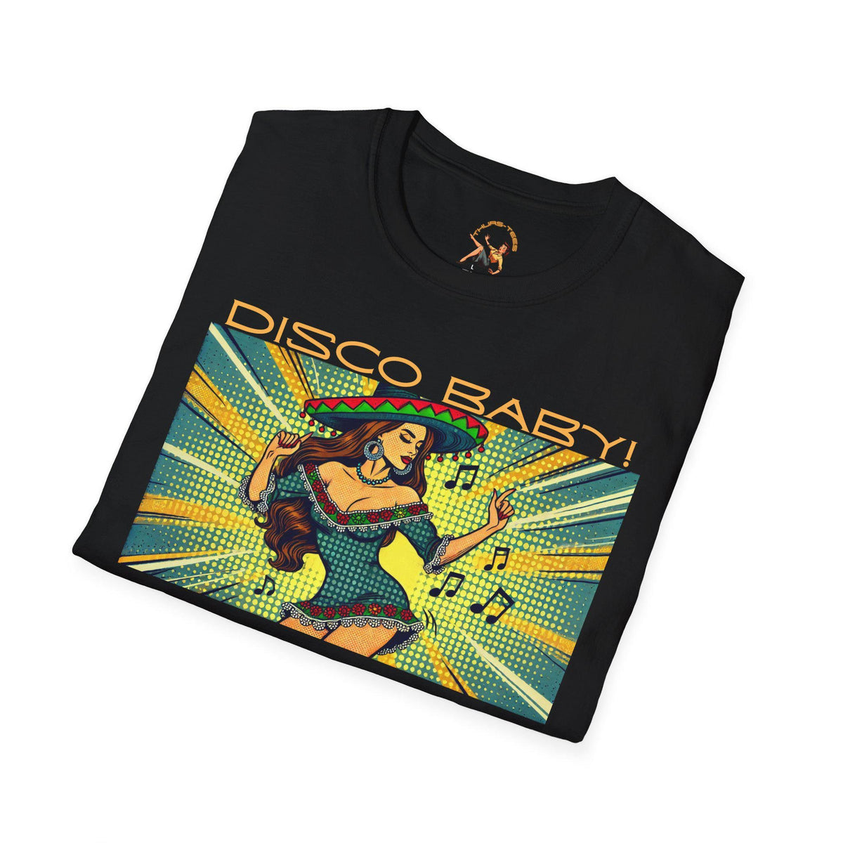 Mexican Disco Baby Shirt Retro 70s Hispanic Dancing Tee Vintage Seventies Latin Dancing T Shirt Disco Club Disco Party Comic Book Tee Graphic Tee – Feel-Good Design · Trending Graphic Apparel