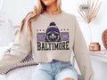Baltimore Football Sweatshirt Unisex Crewneck Ravens Fan Gift Sports Team Apparel Football Fan Gear Gift for Him Sweatshirt – Warm & Stylish · Must-Have Style