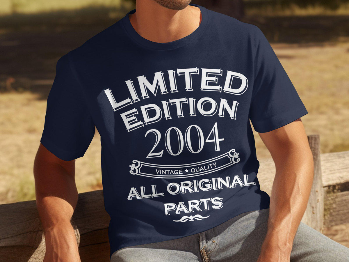 21st Birthday Gifts For Son Twenty One Limited Edition Year 2004 All Original Parts T Shirt Funny 21 Year Old Tee Present Graphic Tee – Warm & Stylish · Top Pick For Any Outfit