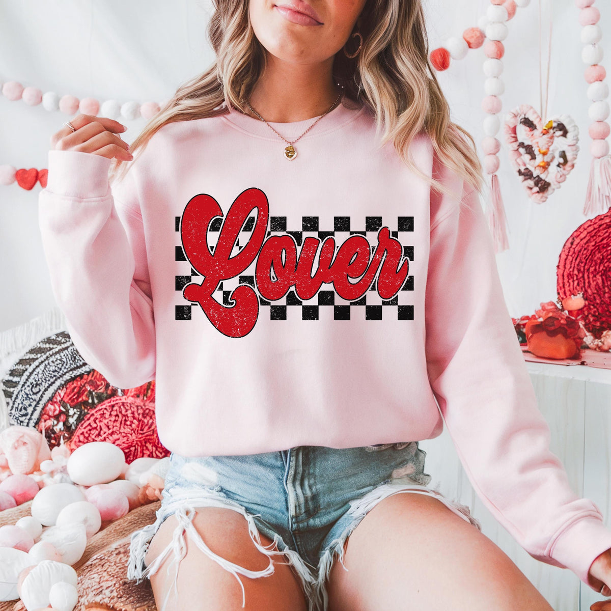 Lover Sweatshirt Love Sweatshirt Valentine39s Day Sweatshirt Womens Valentines Day Sweatshirt Retro Valentines Day Shirt Lover Sweater Sweatshirt – Aesthetic Look · Trending Graphic Apparel