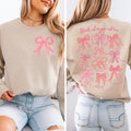 God Says I Am Coquette Bow Sweatshirt Women39s Christian Sweatshirt Balletcore Christian Sweater Christian Girl Gifts Pink Coquette Bow Sweatshirt – Easygoing Wear · High-Quality Print